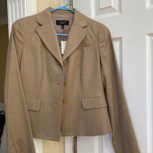NWT TALBOTS Kate Fit Luxe WoolFlannel Peaked Lapel wool Jacket